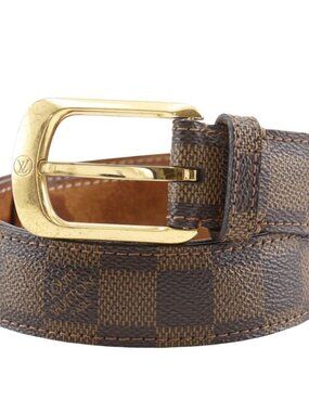 Louis Vuitton Ceinture Ellipse M6995 Damier Canvas Brown Ca1101 Belt